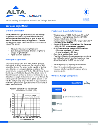 Thumbnail of document Data Sheet - MNS2-9-W2-LS-LM Monnit Alta Wireless Light Level Meters